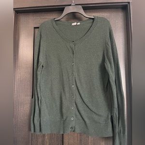 Gap Hunter Green Cardigan Sz L